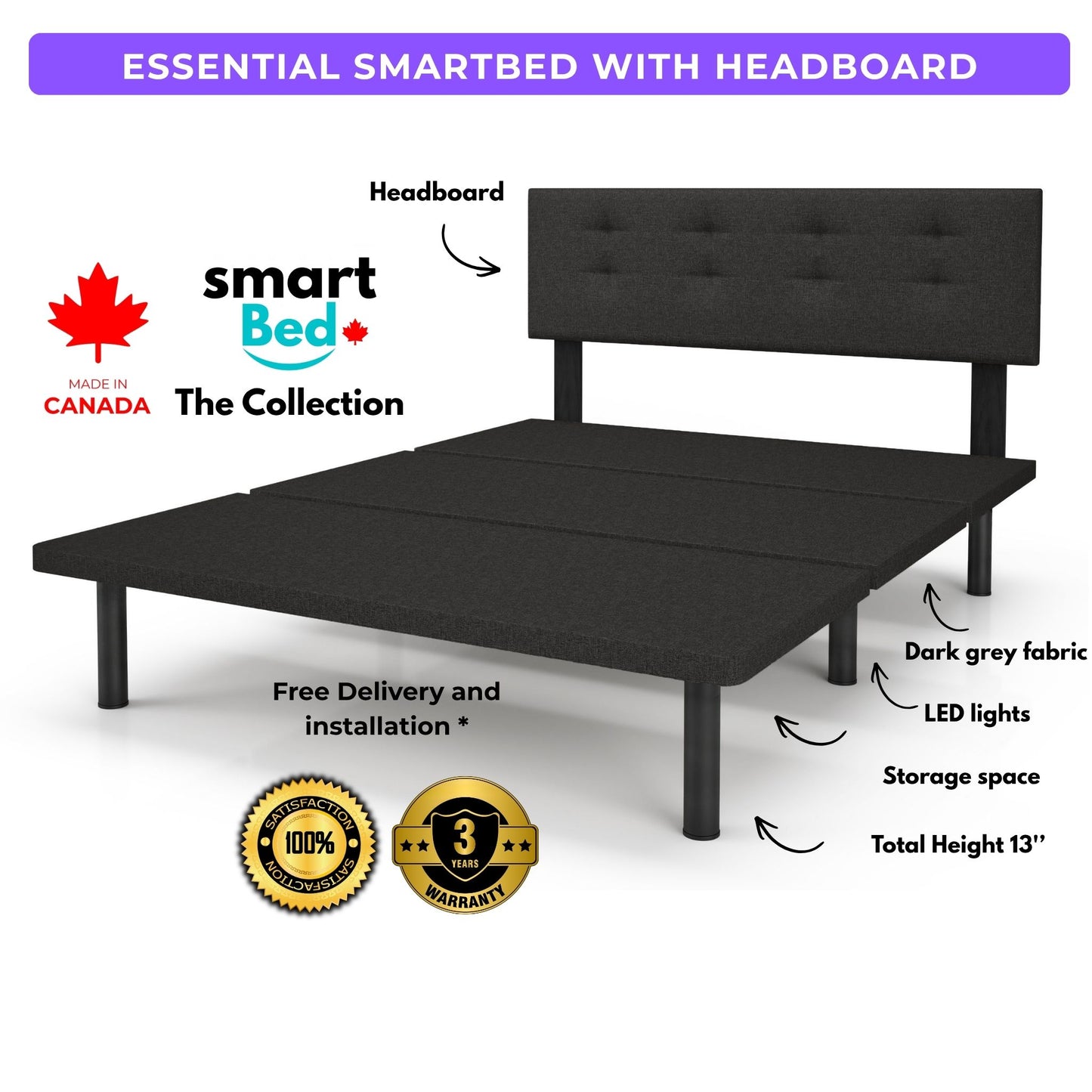 Cama SmartBed Esencial con cabecera